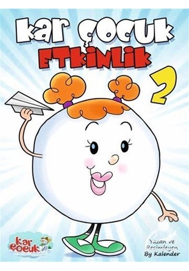 Kar Çocuk Etkinlik 2 Zeka Geliştirme Çiz, Yaz, Bul, Boya 3+ya...