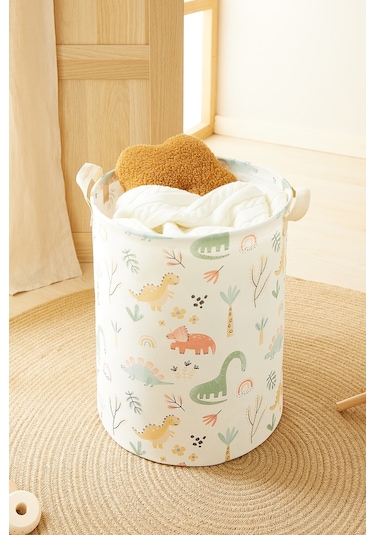 Home Wave Çocuk Odası Dinozor Desenli Oyuncak Sepeti 33 x 40 cm