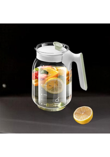 Homyl Soğuk Su Sürahi İçecek Cam 1800 Ml 60 Oz Sangria