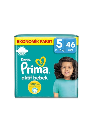 Prima Bebek Bezi 5 Beden Fırsat Paketi 46 Adet