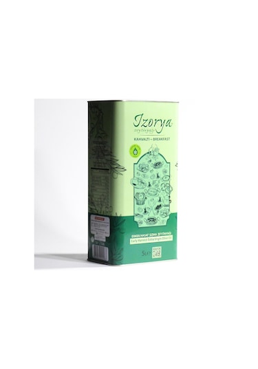 İzorya Kahvaltı Soğuk Sıkım Erken Hasat Mut Zeytinyağı 5 L