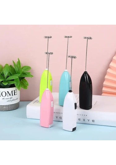 Sunshine011 Yeşil Mini Elektrikli Köpük Yapıcı Pil İle Çalışan, 4 Renk, Kahve Ve Kremalar İçin