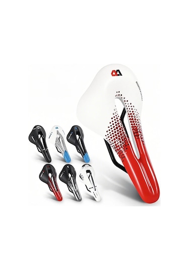 Fosenze Ergonomik Kuru Havalandırmalı Bisiklet Jantı - Yüksek Esneklikli, Konforlu Yol Bisikleti Yedegi - Kırmızı Beyaz Çok Renkli