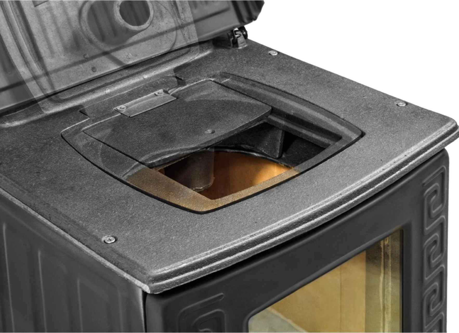 Mini Turbo Şömine Soba-pik Ayaklı Siyah Erendemir