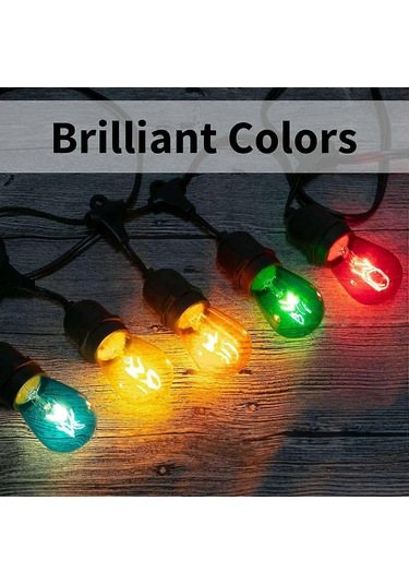 Ev İçin 15'li Paket 3v Led S14 Renkli Yedek Ampuller