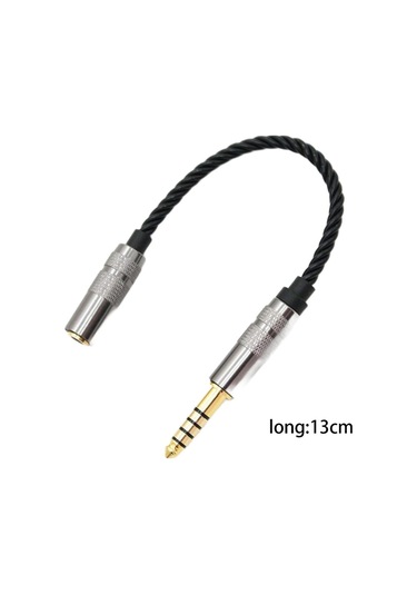 Suntek 4.4mm Dengeli Erkek - 3.5mm Stereo Dişi Adaptör Siyah