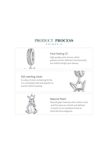 Bamoer 925 Ayar Gümüş Tavşan Kolye Uçları Doğal İnci Boncuk Kadınlar İçin Bilezik Ve Kolye Dıy Güzel Takı Gümüş Bamoer 925 Ayar Gümüş Tavşan Kolye Uçları Doğal İnci Boncuk Kadınlar İçin Bilezik Ve Kolye Dıy Güzel Takı Gümüş