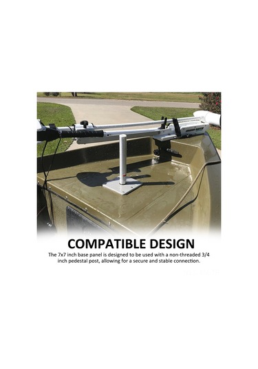 Ximistore9 "dayanıklı Alüminyum Tekne Koltuğu Montaj Tabanı - 7x7 İnç, Paslanmaz, Kolay Kurulum"