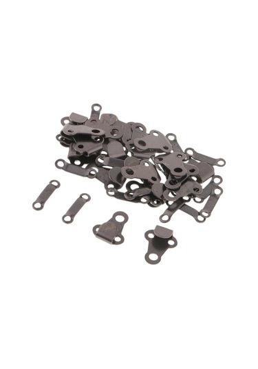 Suntek Pantolon Ve Etek Için 20 Takım Dikiş Kancaları Ve Göz Kapakları Siyah Nikel