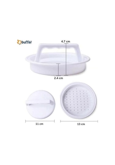 Buffer Hamburger Ve Köfte Şekillendirici Köfte Kalıbı Pratik Burger Pres Aparatı Çok Renkli