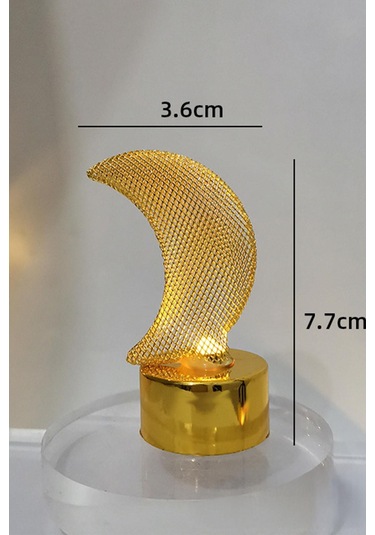 Dekoratif Ay Tasarımlı Mini Led Gece Lambası Model 2 Sarı