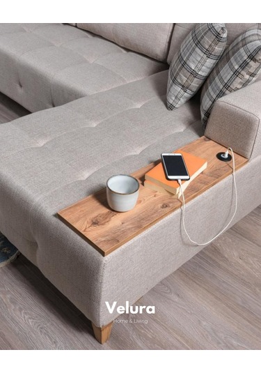 Rengar Pro Yataklı & Bazalı Köşe Takımı Krem