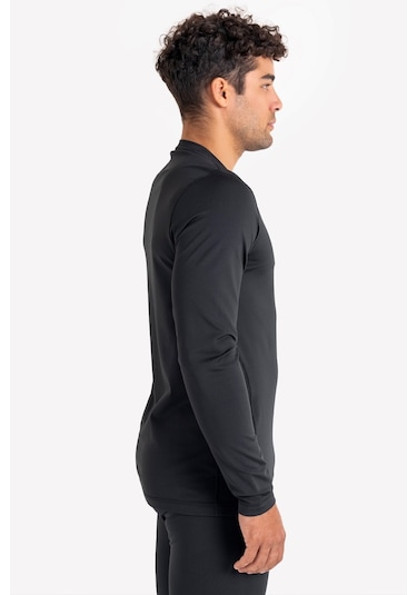 Lescon Siyah Erkek İçlik Uzun Kol Üst 23k-1038