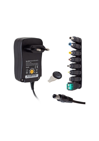 S-Link Sl-129C 3V-12V 2A Ayarlı 8 Uçlu Adaptör