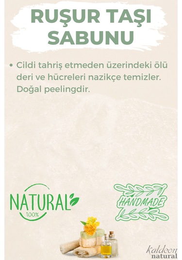 Kabak Lifli El Yapımı Doğal Ruşur Taşı Sabunu 120 G