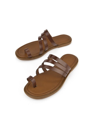 Ziya, Kadın Hakiki Deri Terlik 1511010z1018 Kahve 1511010z1018 300 Kahve Kahverengi