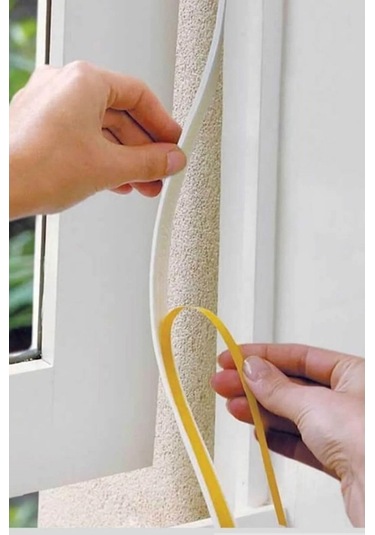 Kenpazar 5 Adet 9 Metre Pencere Izolasyon Bandı Yapışkanlı Cam Yalıtım Süngeri Rüzgar Soğuk Kesici