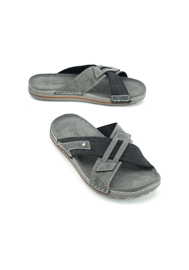 Gezer Yazlık Suni Deri Günlük Erkek Terlik Gt1yme.12984.04.010.ı61 Siyah