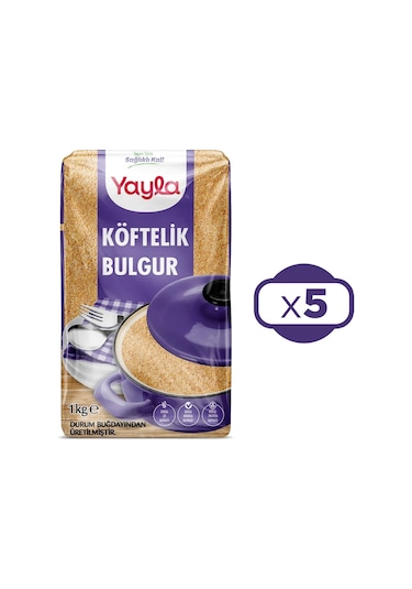 Yayla Köftelik Bulgur 1 Kg X 5 Adet