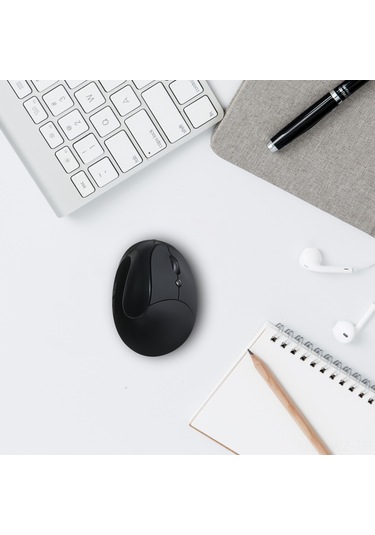 Wezone Kablosuz Dikey Ergonomik Fare - 800/1200/1600 Dpı, Hızlı Tepki, Pc Ve Laptop İçin Şarj Edilebilir Beyaz