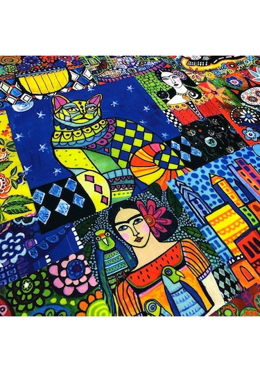 Döşemelik Kumaş Dijital Baskı Frida Kahlo Desen