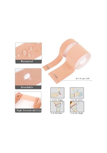 Göğüs Dikleştirme Bandı S Beden 2.5 Cm. 1 CM x 5 M