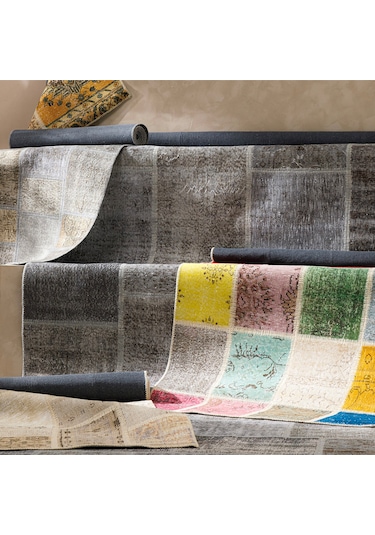 Mudo Home Lıma Patchwork Halı Gri 200x300 11182700
