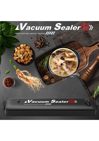Pazly Kompakt Ev Tipi Vakum Makinesi - Et, Deniz Ürünleri, Meyve Sebzeler İçin Mükemmel Koruma