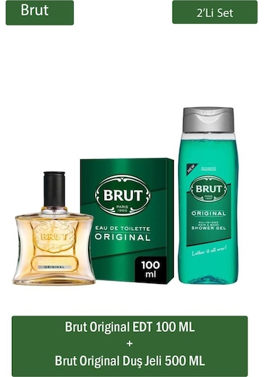 Brut Original Erkek Parfüm EDT 100 ML + Duş Jeli 500 ML