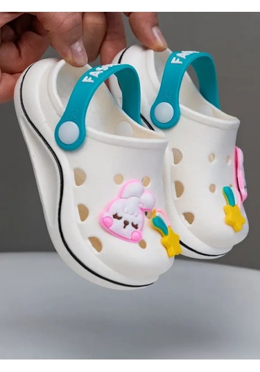 Toptoska Çocuk Saboları Kauçuk Terlikler 377566711 Beyaz