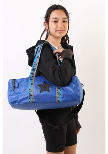 Erkek Çocuk Yıldız Baskılı Spor Çanta - Mavi