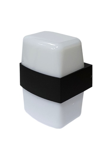 Ack Ah07-07701 12W Dekoratif Led Aplik Siyah Kasa Ip54 3000K Günı Siyah