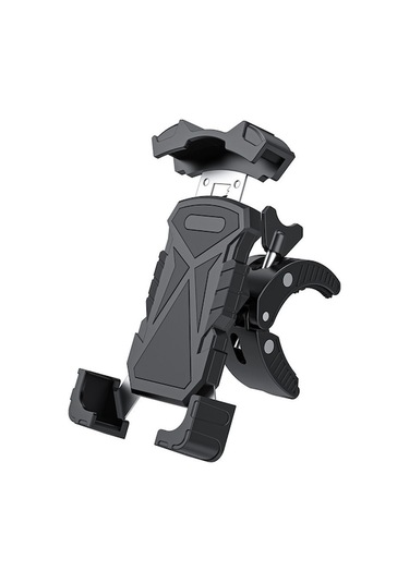 Rogfer Dış Mekan Bisiklet Mekanik Kilitli Telefon Tutucu Siyah Siyah Siyah