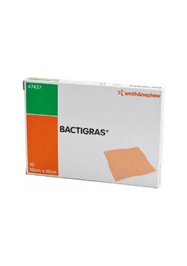 Smith&Nephew Bactigrass Antiseptik Tül Gras Sargı 10 x 10 CM 10 Adet