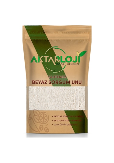 3 Kg Glutensiz Beyaz Sorgum Tohumu Unu 1. Kalite