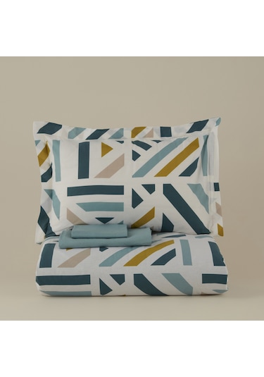 Karaca Home Morgan %100 Pamuk Tek Kişilik Nevresim Takımı Yeşil Yeşil