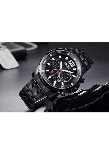 Megır 2068 Tüm Fonksiyonları Aktif Erkek Kol Saati Siyah