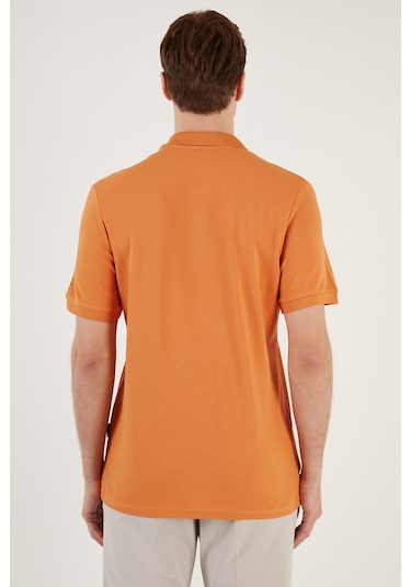 Buratti Pamuklu Regular Fit Düğmeli Erkek Polo Yaka T Shirt 5902127 Hardal