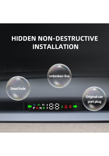 Padalink Model 3/y İçin Gömülü Hud Görüntüleyici - Hız, Vites, Sinyal, Pil Seviyesi Gösterici V613/v614 Yardımcı Sürücü