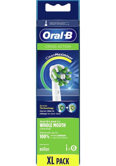 Oral-B Cross Action Clean Maximizer Diş Fırçası Yedek Başlığı 6’lı
