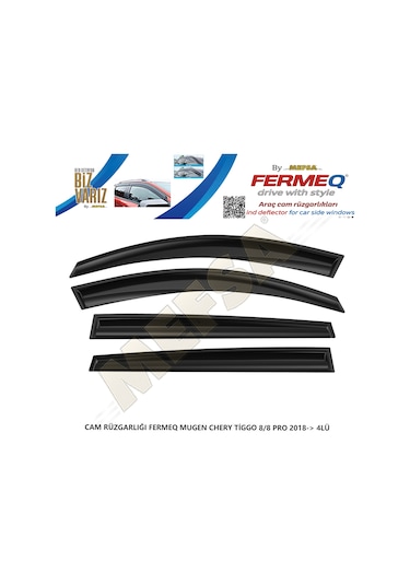 Cam Rüzgarlığı Fermeq Mugen Chery Tiggo 8/8 Pro 2018+  4lü
