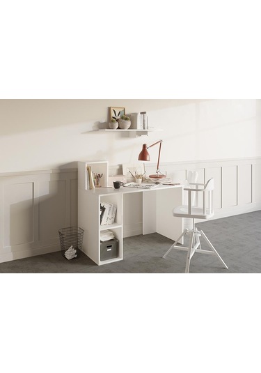 Decormet Buca Çalışma Masası Beyaz Diğer