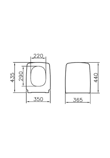 VitrA Metropole 90-003R009 Klozet Kapağı, Yavaş Kapanır, Kolay Çı