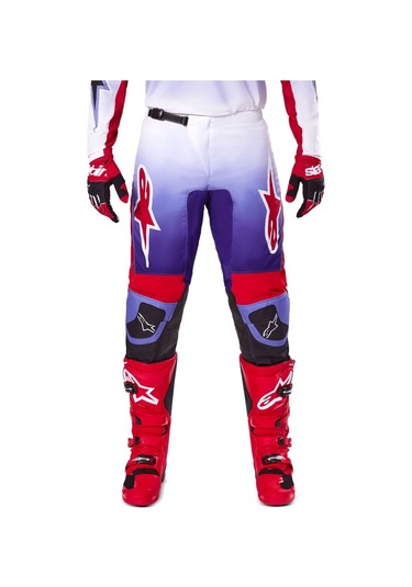 Alpinestars Fluid Wurx Kros Motosiklet Pantolonu Mavi Kırmızı