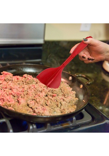 Neevoyu Kahvaltılık Et Kesici Nylon Malzeme Ev Fırını Çırpıcı Blender Siyah Renkli 90g Kırmızı