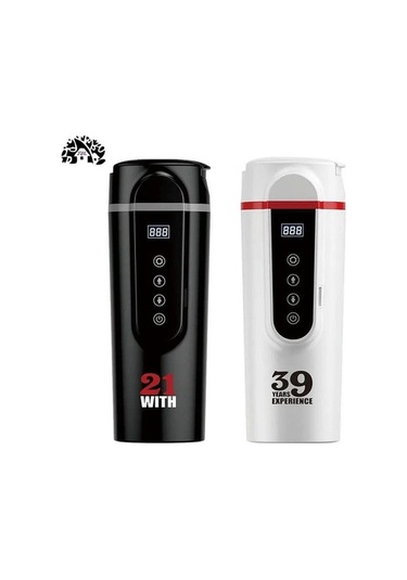 Novahub Mkb173 304 Paslanmaz 420ml 12v/24v Araç İçi Çay/kahve Isıtıcı Beyaz Beyaz