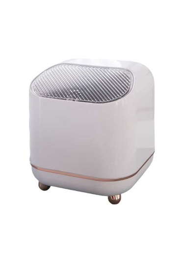 Pazly Suntek Sepeti Masaüstü Küçük Kovası, Kovası Kapaklı Çöp Beyaz Lw Beyaz