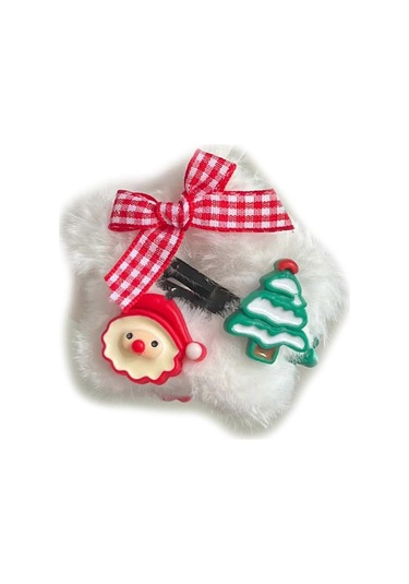 Tatlı Kızlar İçin Noel Yıldız Şeklinde Saç Tokası Sevimli Tatlı S Diğer