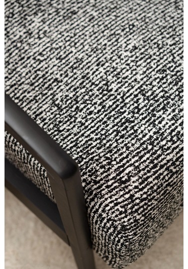 Luma Siyah Ahşap Berjer Çok Renkli