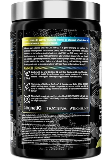 Outlift Amped 449.1 G 15.84 Oz 22 Servis.usa Vers.limon-yabanmersini